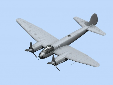 48234 Ju-88A-14, Германский бомбардировщик II МВ ICM