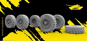 AM35118 Высокодетализированные колеса под нагрузкой (поздние) Кама 1260