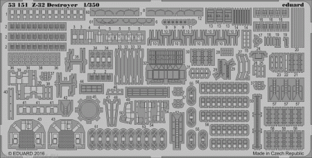 53151ED Комплект фототравления SET 1/350 Z-32 destroyer (DRAG)
