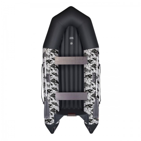 Лодка Капитан A330 принт Рыбы, надувное дно Тонар