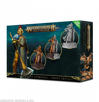 60-10-60GW Набор Грозорожденные Вечные + краски (Stormcast Eternals + Paint Set)