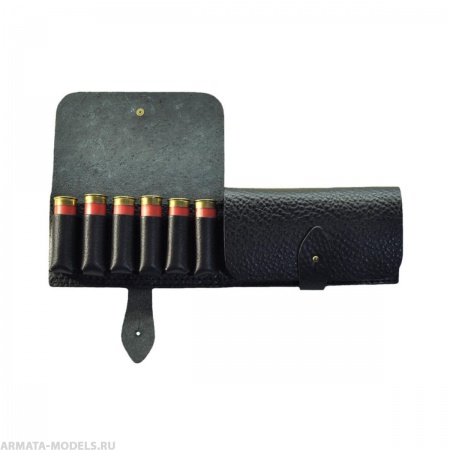 Подсумок К12/16 на 12 патронов кожа (HS-ПП-2) Helios