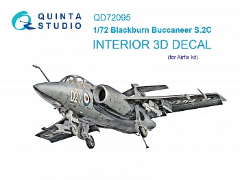 QD72095 3D Декаль интерьера кабины Blackburn Buccanneer S.2C (Airfix)