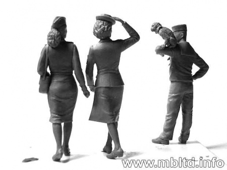 Набор фигурок MB3556 «Женщины на войне: ВМС США ВОЛНЫ фигуры  Master Box (MB)