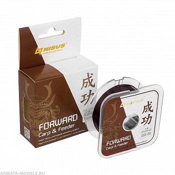Леска FORWARD Carp & Feeder brown 0,370mm/100m Nylon (N-FСF-0370-100) Nisus( цена указана за упаковку, в количестве 10шт.)
