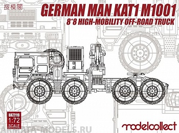 UA72119 German MAN KAT1M1001 8*8 HIGH-Mobility off-road truck