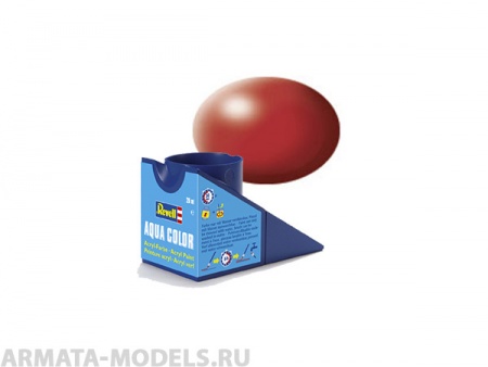 36330RE Аква-краска огненно-красная, шёлк