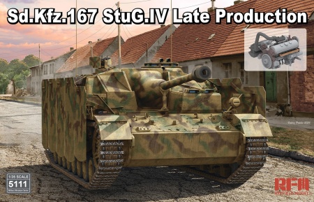 RM-5111 САУ Sd.Kfz.167 StuG.IV Late Production with Engine & workable tracks Rye Field Model (RFM)