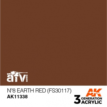 AK11338 Краска акриловая 3Gen N8 Earth Red (FS30117)