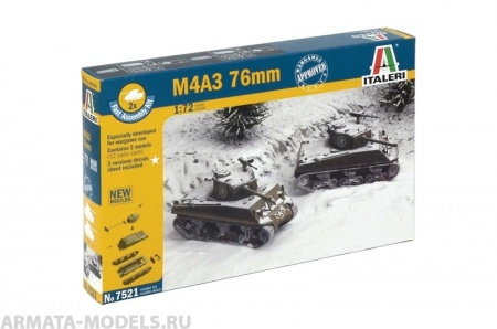 7521ИТ Танк М4А3 76mm Italeri