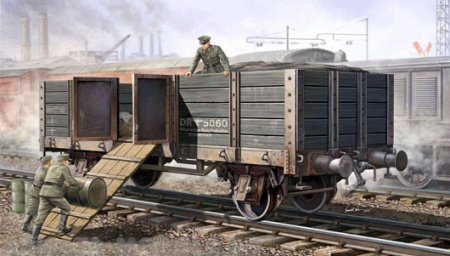 01517 Железножорожный полувагон  Trumpeter