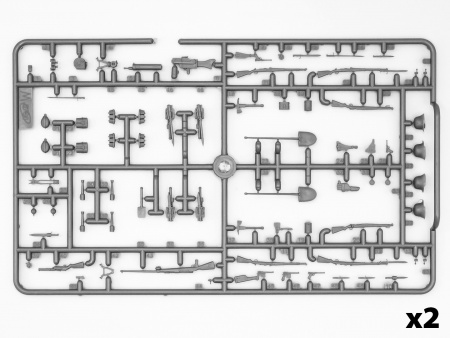 35679 Фигуры Германская пехота (1914г.), (4 фигуры) ICM