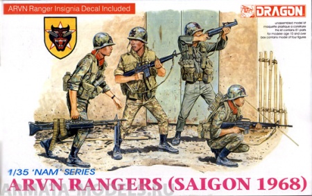 3314Д Солдаты ARVN Rangers (Saigon 1968) Dragon