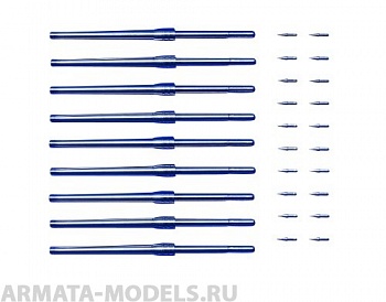 12643T Набор металлических орудийных стволов калибра 46см для Ямато ( в комплекте 9 стволов и 20 снарядов) 12643T Набор металлических орудийных стволов калибра 46см для Ямато ( в комплекте 9 стволов и 20 снарядов)