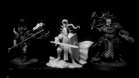 BCK-WG-025 Капитан | Игровая миниатюра 32 мм Blood Carrot Knights