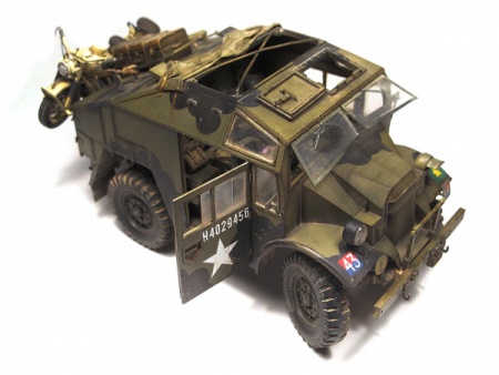 35044T Английский тягач (Quad gun tractor) с 25 фут.пушкой Tamiya