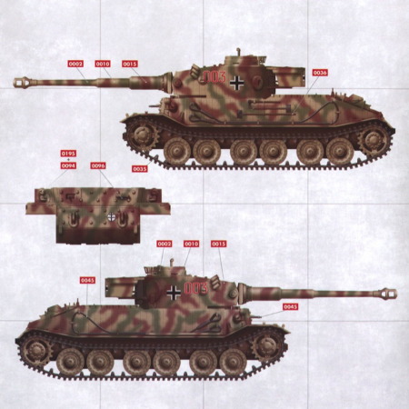 35A051 Сборная модель Tiger P Amusing Hobby