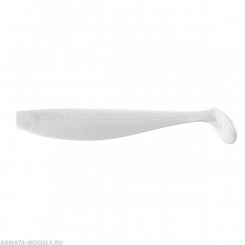 Виброхвост несъедоб. Trofey 5.5''/14см White 50шт. (HS-25-001-N) Helios( цена указана за упаковку, в количестве 50шт.)