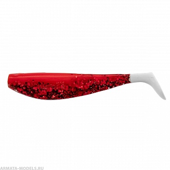 Виброхвост Zander 4"/10,2см Red Sparkles WT 5шт. (HS-36-034) Helios