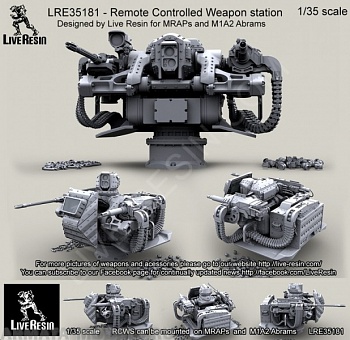 LRE35181 Remote Controlled Weapon Station For MRAPs and M1 Abrams