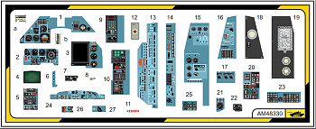 AM48330 3D интерьер Ка-50 (синий)