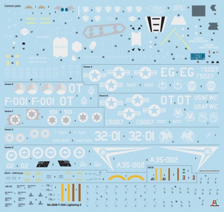 2506ИТ Истребитель пятого поколения LOCKHEED F-35A LIGHTING II Italeri