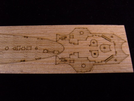 AW20033 Деревянная палуба для DKM Prinz Eugen 1945