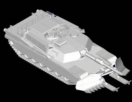 07277P M1A1 with Mine Clearing Blade System Trumpeter