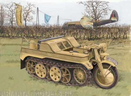 75001Д Мотоцикл Sd.Kfz.2 Kleines Kettenkrad Dragon