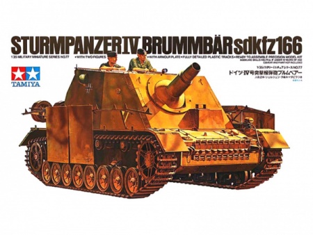 35077T Самоходное орудие Sturmpanzer IV BRUMMBAR  с 2 фигурами Tamiya