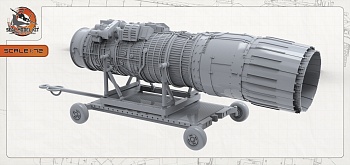 smk72037 двигатель рд-33 на тележке
