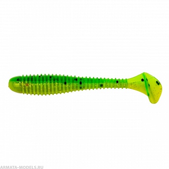 Виброхвост Catcher 2,75"/7 см Green Lime 7шт. (HS-1-010) Helios